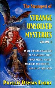 Cover of: The Strangest of the Strange Unsolved Mysteries, Volume 1 (Rga: Activity Books)