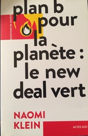 Cover of: Plan B pour la planète: Le New Deal vert
