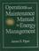 Cover of: Operations and Maintenance Manual for Energy Management (Sharpe Professional)