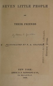 Cover of: Seven little people and their friends