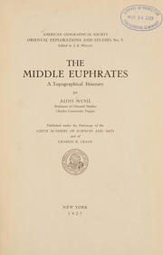 Cover of: The middle Euphrates: a topographical itinerary
