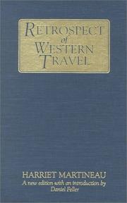 Cover of: Retrospect of western travel