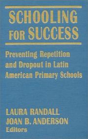 Cover of: Schooling for success by Laura Randall, Joan B. Anderson