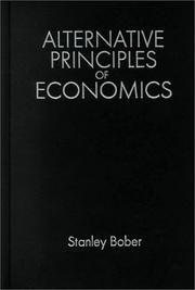 Cover of: Alternative Principles of Economics by Stanley Bober