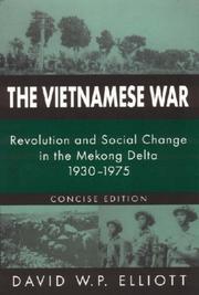 The Vietnamese War by David W. P. Elliott