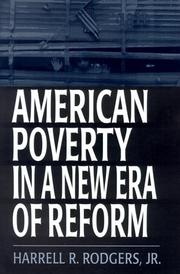 Cover of: American Poverty in a New Era of Reform