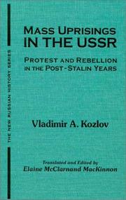 Mass uprisings in the USSR by V. A. Kozlov
