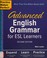 Cover of: Advanced English grammar for ESL learners
