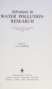 Advances in water pollution research by S. H. Jenkins