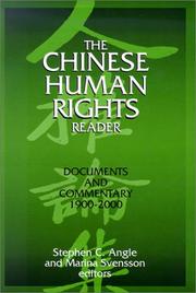 Cover of: The Chinese Human Rights Reader: Documents and Commentary, 1900-2000 (East Gate Book)