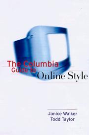 Cover of: The Columbia guide to online style