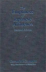 Cover of: The emptiness of Japanese affluence by Gavan McCormack