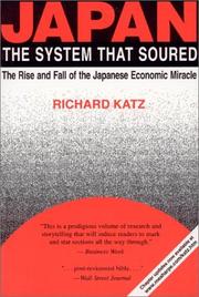 Cover of: Japan, the System That Soured by Richard Katz