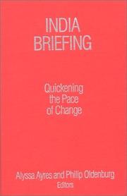 Cover of: India Briefing: Quickening the Pace of Change (India Briefing)