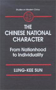 Cover of: The Chinese National Character: From Nationhood to Individuality (Studies on Modern China)