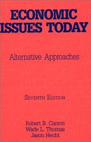 Cover of: Economic Issues Today: Alternative Approaches