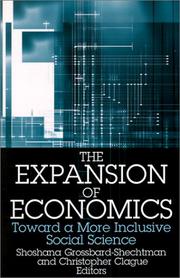 Cover of: Expansion of Economics: Toward a More Inclusive Social Science