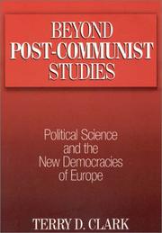 Cover of: Beyond Post-Communist Studies by Terry D. Clark