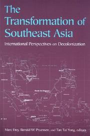 Cover of: Transformation of Southeast Asia: International Perspectives on Decolonization