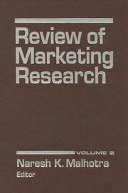 Cover of: Review of Marketing Research by Naresh K. Malhotra, Naresh K. Malhotra