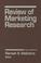 Cover of: Review of Marketing Research
