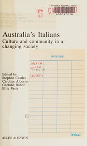 Cover of: Australia's Italians: culture and community in a changing society