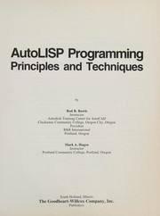 Cover of: AutoLISP programming: principles and techniques