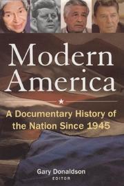 Cover of: Modern America: A Documentary History of the Nation Since 1945