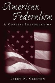 Cover of: American Federalism: A Concise Introduction