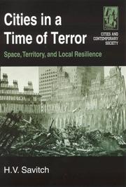 Cover of: Cities in a Time of Terro: Space, Territory, and Local Resilience (Cities and Contemporary Society)