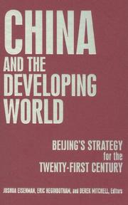 Cover of: China and the Developing World: Beijing's Strategy for the Twenty-First Century