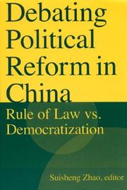 Cover of: Debating Political Reform in China | Suisheng Zhao