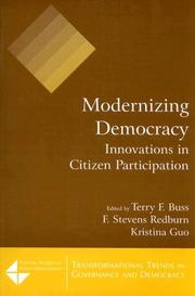 Cover of: Modernizing Democracy: Innovations in Citizen Participation (Tranformational Trends in Governance & Democracy)