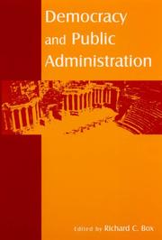 Cover of: Democracy And Public Administration
