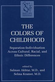 Cover of: The colors of childhood by edited by Salman Akhtar and Selma Kramer.