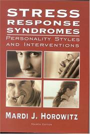 Cover of: Stress Response Syndromes: Personality Styles and Interventions