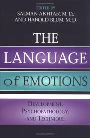 Cover of: The Language of Emotions by Harold P. Blum, International Margaret S. Mahler Symposium on Child Development (3rd 2000 Tokyo, Japan)