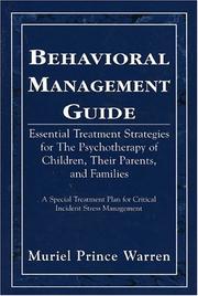 Cover of: Behavioral Management Guide by Muriel Prince Warren, Muriel Prince Warren