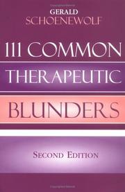 Cover of: 111 Common Therapeutic Blunders