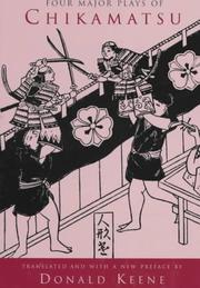 Cover of: Four major plays of Chikamatsu by Chikamatsu, Monzaemon