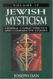 Cover of: Jewish Mysticism: Volume 4 by Joseph Dan
