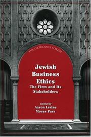 Jewish business ethics by Moses L. Pava, Aaron Levine