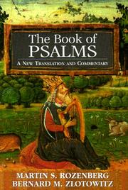 Cover of: The book of Psalms: a new translation and commentary