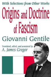 Cover of: Origins and Doctrine of Fascism: With Selections from Other Works