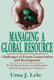 Cover of: Managing a Global Resource | Uma Lele