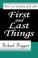 Cover of: First and last things