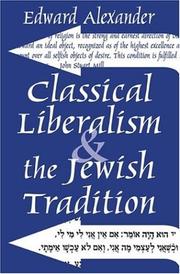 Cover of: Classical Liberalism and the Jewish Tradition