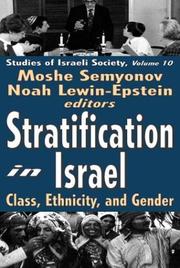 Cover of: Stratification in Israel by 