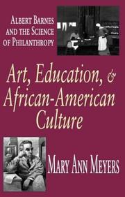 Cover of: Art, Education, and African-American Culture by Mary Ann Meyers