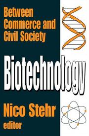 Cover of: Biotechnology by Nico Stehr